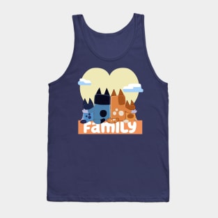 Blue Family Love Tank Top